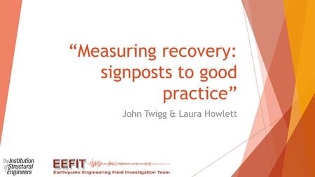 “Measuring recovery: signposts to good practice”