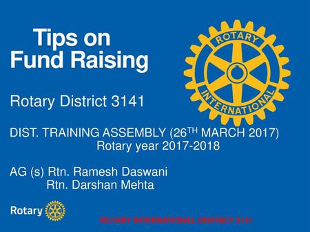 ROTARY INTERNATIONAL DISTRICT 3141