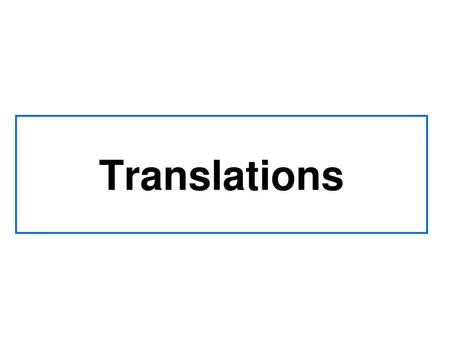 Translations.