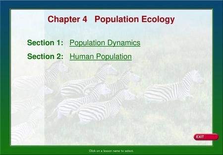 Chapter 4 Population Ecology