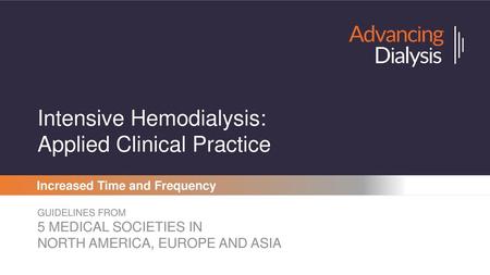 Intensive Hemodialysis: Applied Clinical Practice