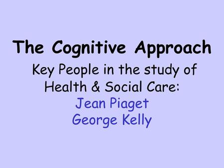 Cognitive Perspective- refers to our brains & the ability of our brains to process information.