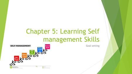 Chapter 5: Learning Self management Skills