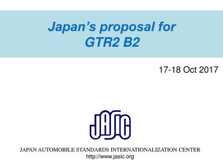 JAPAN AUTOMOBILE STANDARDS INTERNATIONALIZATION CENTER