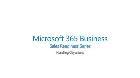 Sales Readiness Series