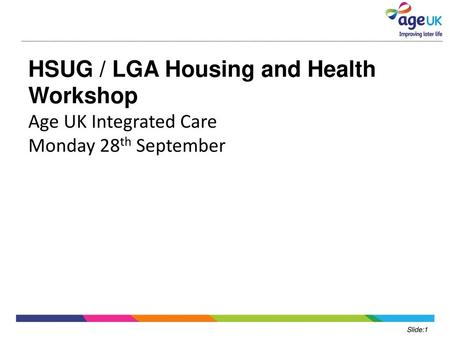 HSUG / LGA Housing and Health Workshop