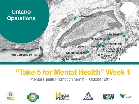 “Take 5 for Mental Health” Week 1