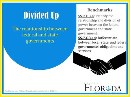 The relationship between federal and state governments