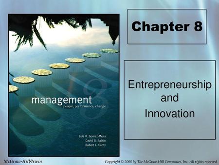 Entrepreneurship and Innovation