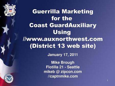 Guerrilla Marketing for the Coast GuardAuxiliary Using //www