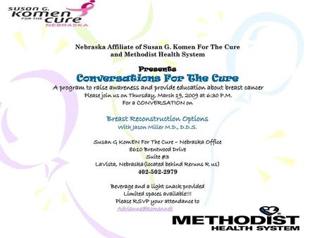 Conversations For The Cure