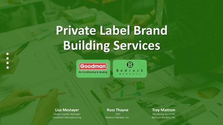 Private Label Brand Building Services