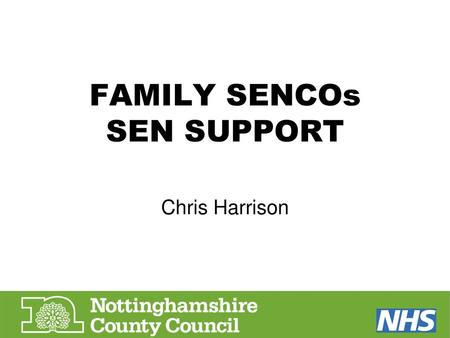 FAMILY SENCOs SEN SUPPORT