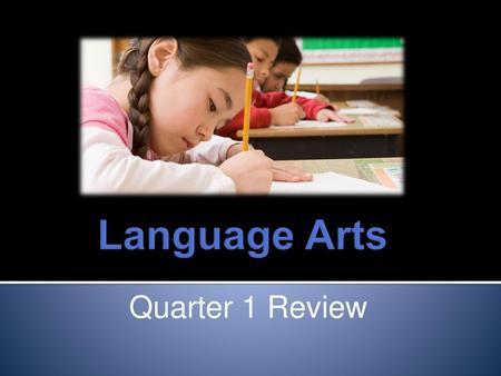 Language Arts Quarter 1 Review.