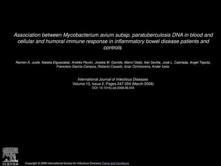 Association between Mycobacterium avium subsp