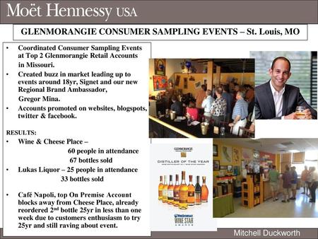 GLENMORANGIE CONSUMER SAMPLING EVENTS – St. Louis, MO