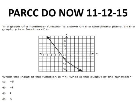 PARCC DO NOW 11-12-15.