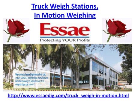 Truck Weigh Stations, In Motion Weighing