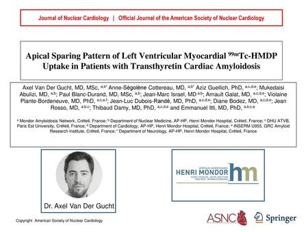 Journal of Nuclear Cardiology | Official Journal of the American Society of Nuclear Cardiology Apical Sparing Pattern of Left Ventricular Myocardial.