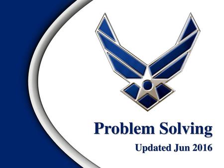 Problem Solving Updated Jun 2016.