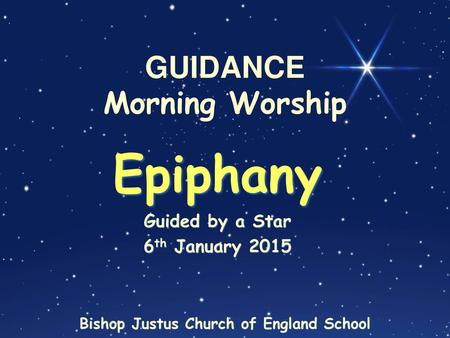 GUIDANCE Morning Worship