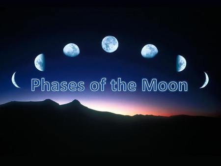 Phases of the Moon.