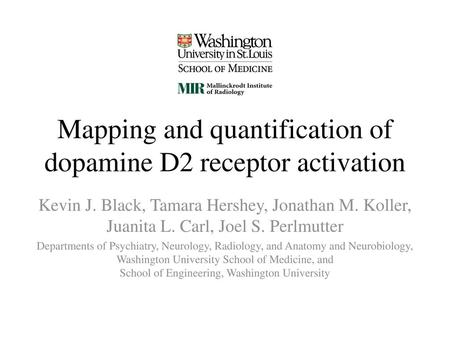 Mapping and quantification of dopamine D2 receptor activation