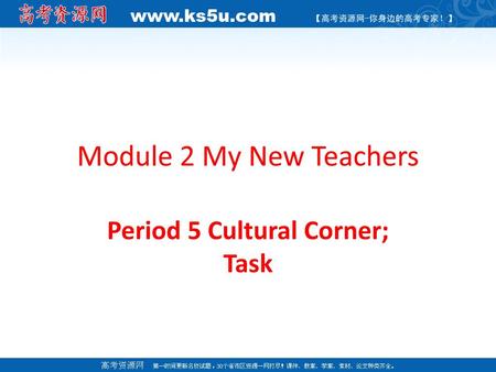 Period 5 Cultural Corner; Task