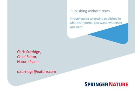 Publishing without tears.