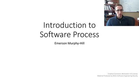 Introduction to Software Process