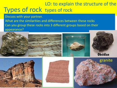 LO: to explain the structure of the 3 types of rock