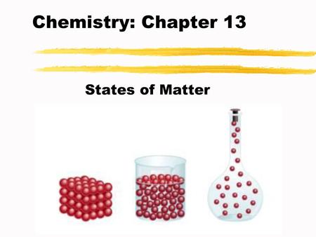 Chemistry: Chapter 13 States of Matter.