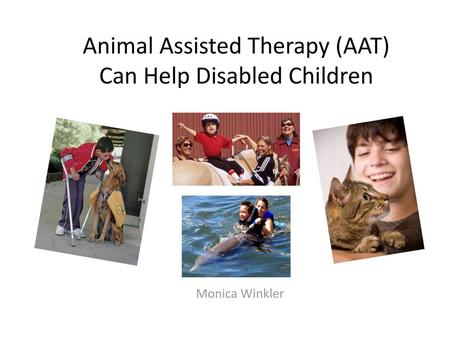 Animal Assisted Therapy (AAT) Can Help Disabled Children