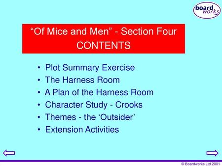 “Of Mice and Men” - Section Four