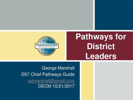 Pathways for District Leaders