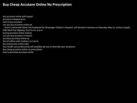 Buy Cheap Accutane Online No Prescription