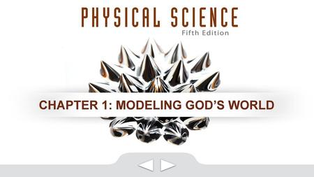 Chapter 1: Modeling God’s World