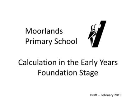 Calculation in the Early Years Foundation Stage