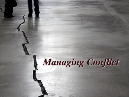 Managing Conflict.