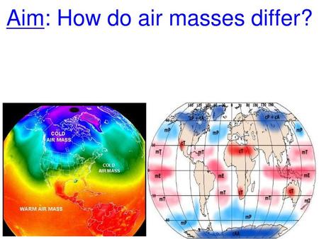 Aim: How do air masses differ?