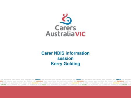 Carer NDIS information session