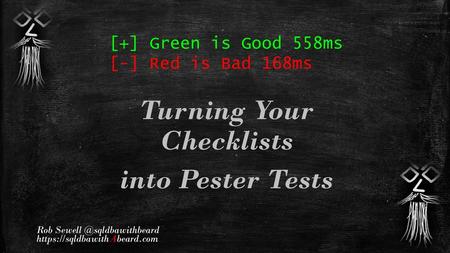 Turning Your Checklists