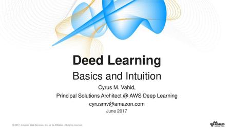 Principal Solutions AWS Deep Learning