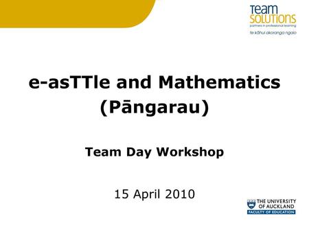 e-asTTle and Mathematics