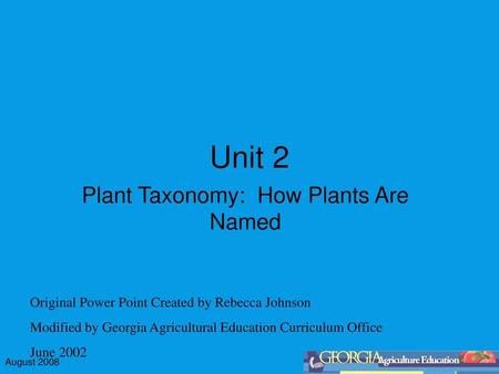 Plant Taxonomy: How Plants Are Named