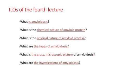 ILOs of the fourth lecture