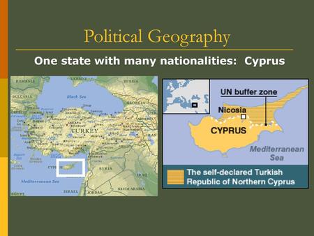 One state with many nationalities: Cyprus