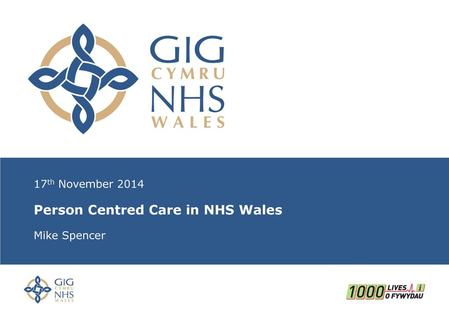 Person Centred Care in NHS Wales