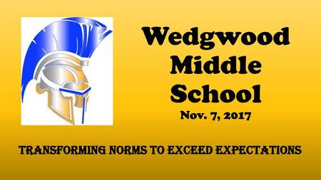 Wedgwood Middle School Nov. 7, 2017