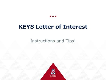 KEYS Letter of Interest